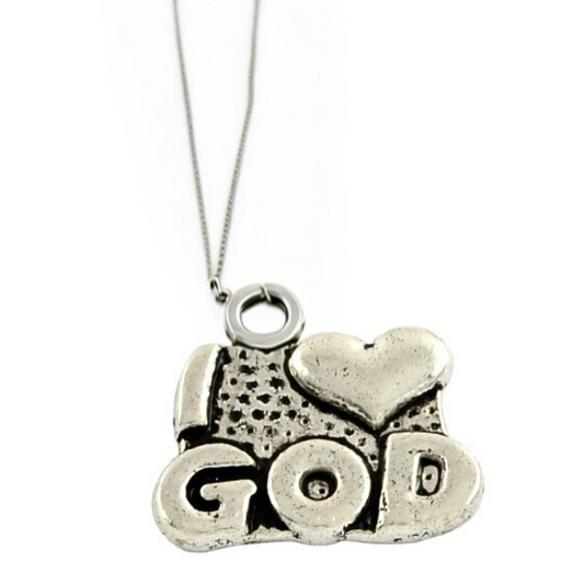 I Love God Necklace
